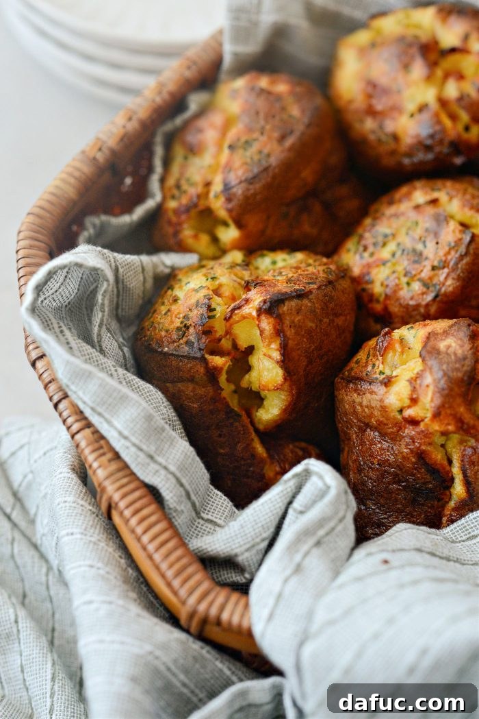 Fluffy Bacon Gruyere Clouds 3 Bacon Gruyere Popovers