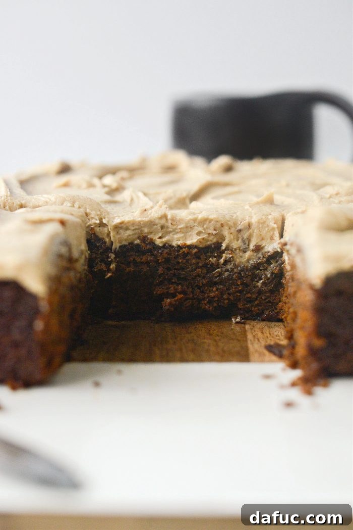 Another enticing view of the Gingerbread Cake
