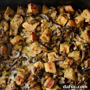 Leek and Wild Mushroom Stuffing