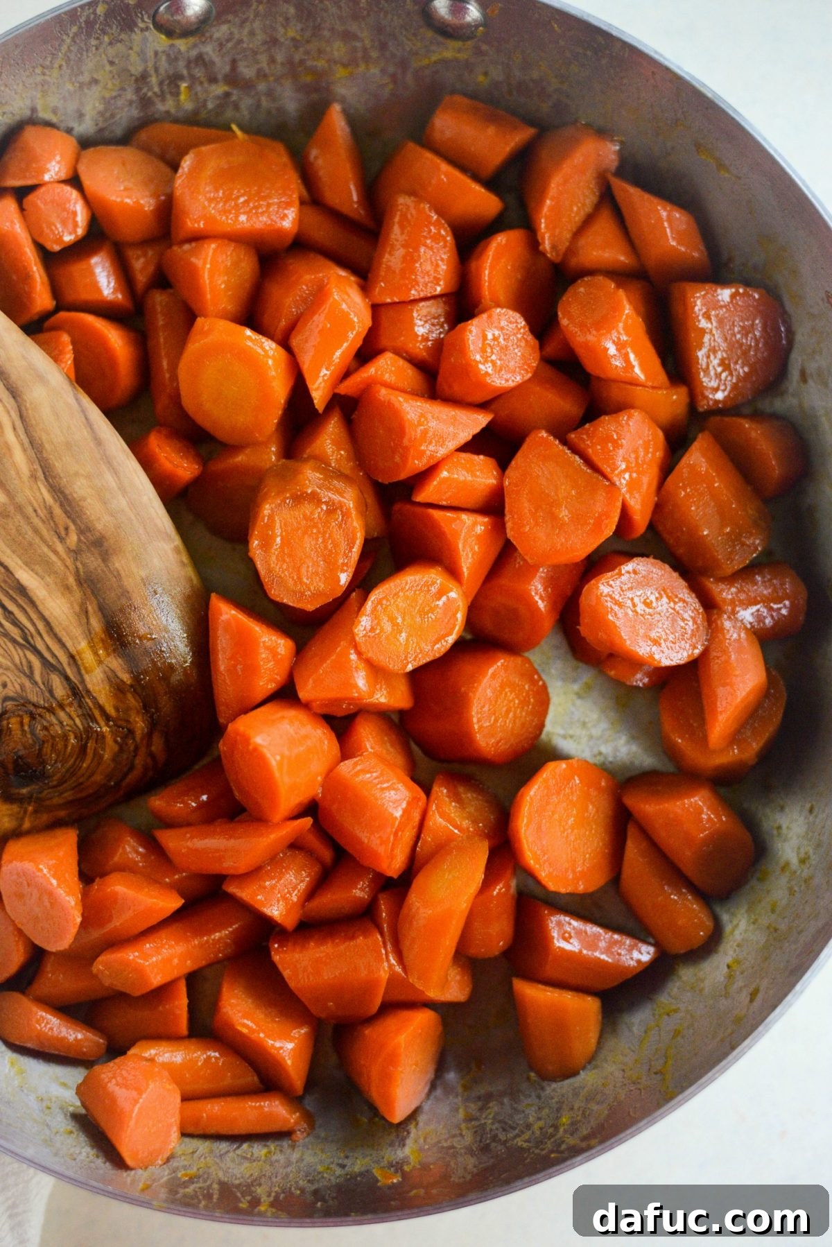 Caramelized Brown Sugar Carrots 9 Perfectly glazed carrots with a glossy, caramelized finish, showcasing their delicious coating