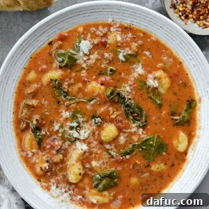 Creamy Italian Sausage Gnocchi Soup