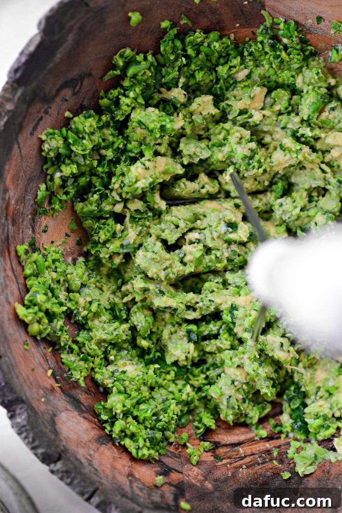 Vibrant Serrano Sweet Pea Guacamole 13 Smooth and creamy mashed Serrano Sweet Pea Guacamole