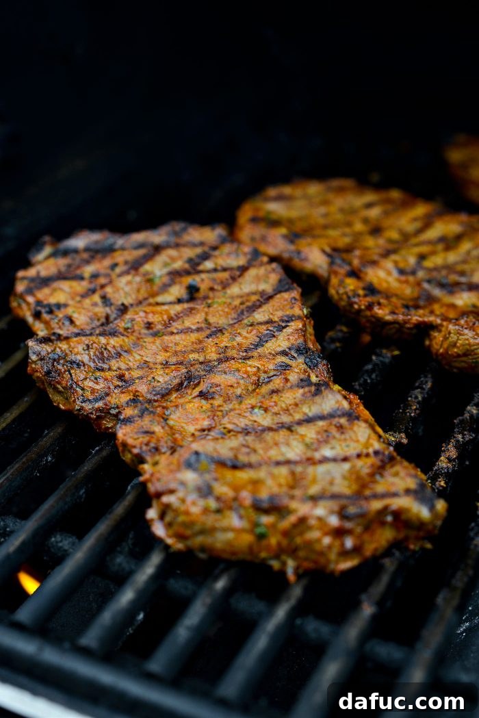 grilling steak