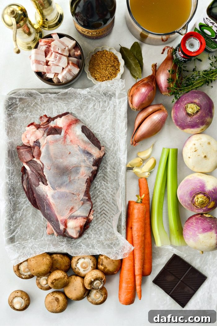 Hunter's Hearty Venison Pot 4 Braised Venison Stew ingredients