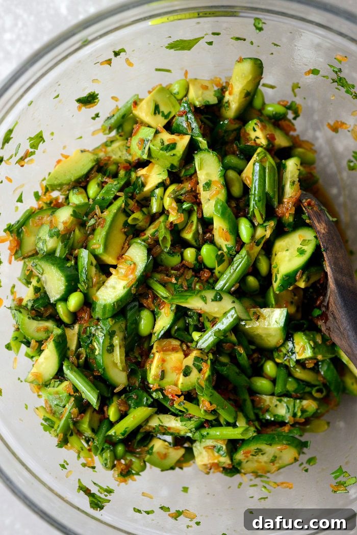 Zesty Crisped Rice Medley 17 Gently tossing the salad with dressing to combine