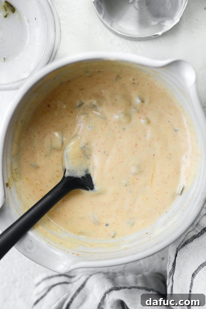 Make Your Own In-N-Out Spread 6 Creamy In-N-Out Spread after mixing