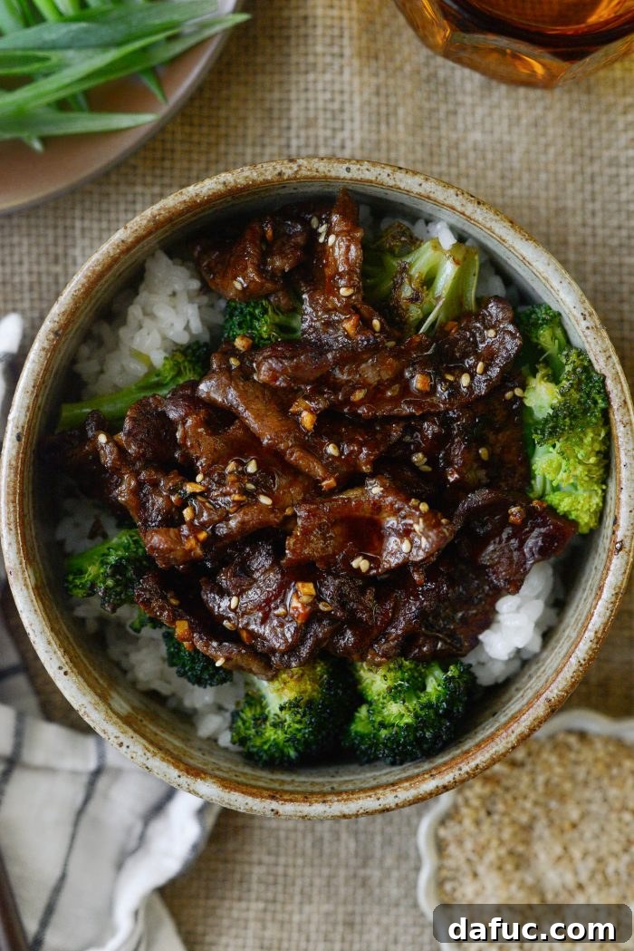 Sheet Pan Steak and Broccoli 14 Perfectly broiled Sheet Pan Beef and Broccoli, glistening with sauce and ready to serve