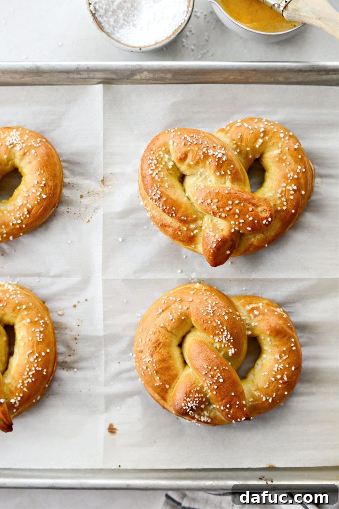 Bake pretzels for 12 minutes
