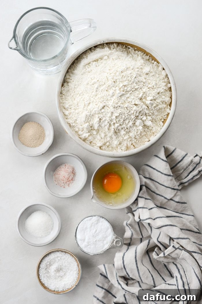 Ingredients for Homemade Soft Pretzels