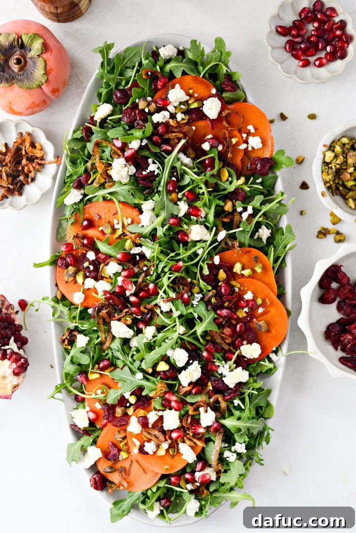 top with pomegranates and blue cheese