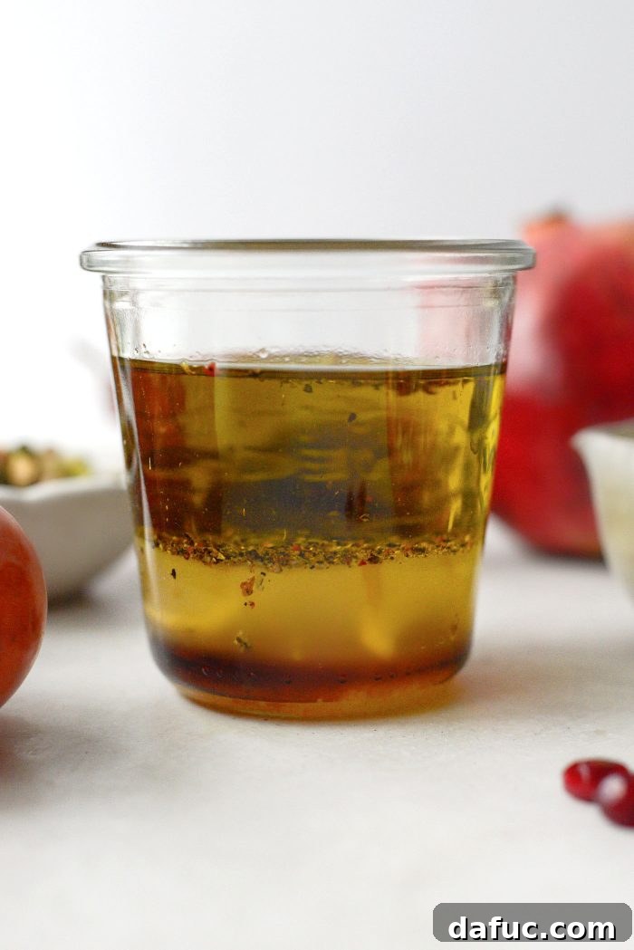vinaigrette in jar