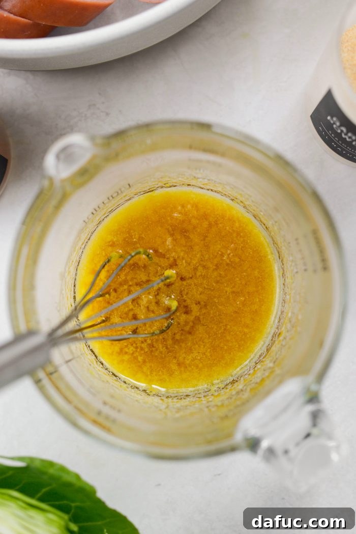 Stirring the bouillon mixture until combined