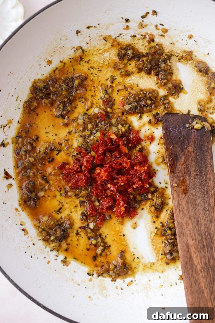 add chopped sun-dried tomatoes