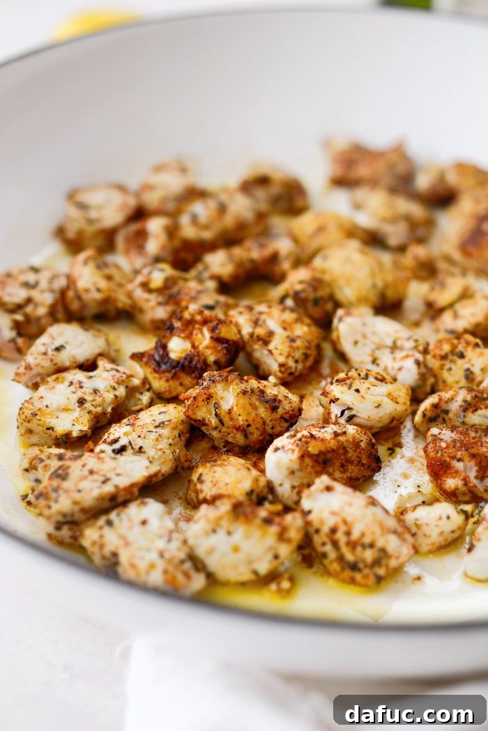 browned chicken