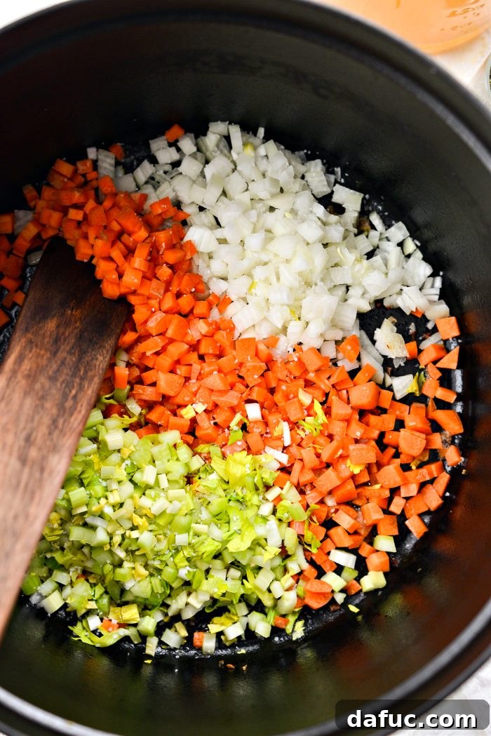 add onions, carrot and celery to pot