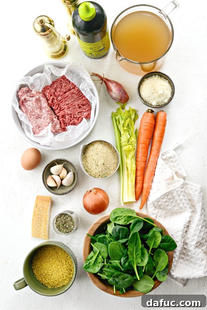 Italian Wedding Soup ingredients