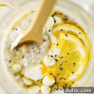 Lemon Cheesecake Overnight Oats