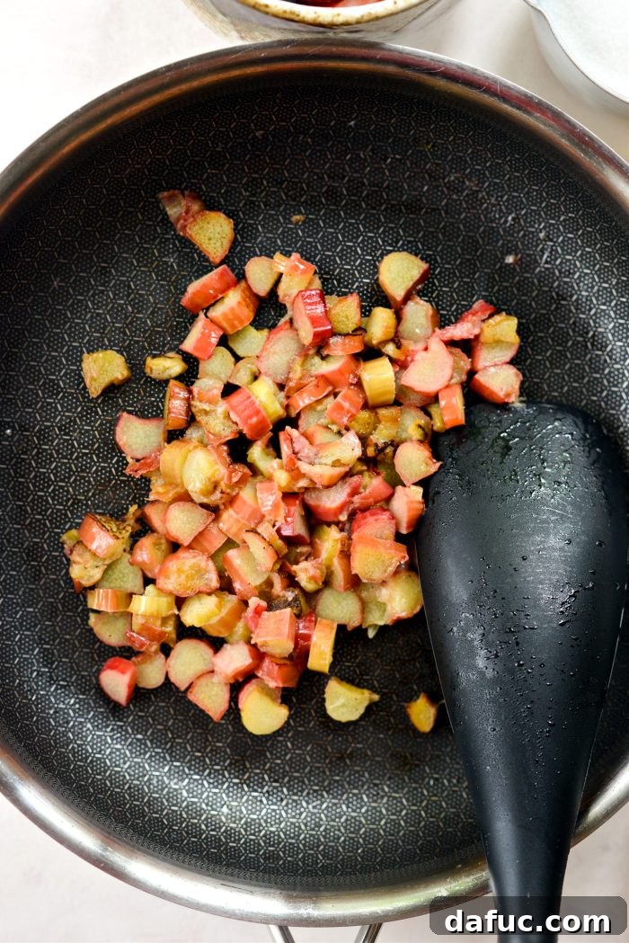 cooked rhubarb