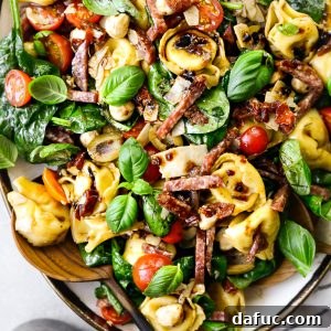 Tuscan Tortellini Pasta Salad recipe image