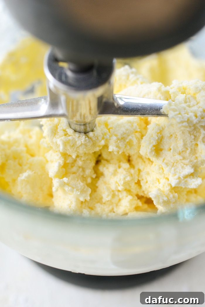Mixing powdered sugar into buttercream until fully incorporated.