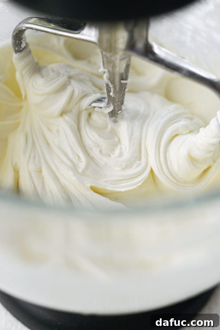 Smooth and creamy vanilla buttercream frosting