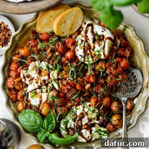 Sweet Blistered Tomatoes, Creamy Burrata, Crispy Pancetta 23 Blistered Tomatoes with Burrata and Pancetta