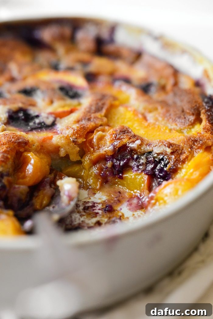 Blueberry Peach Cobbler