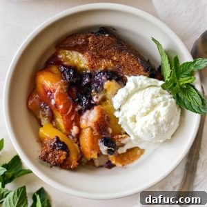 Blueberry Peach Cobbler