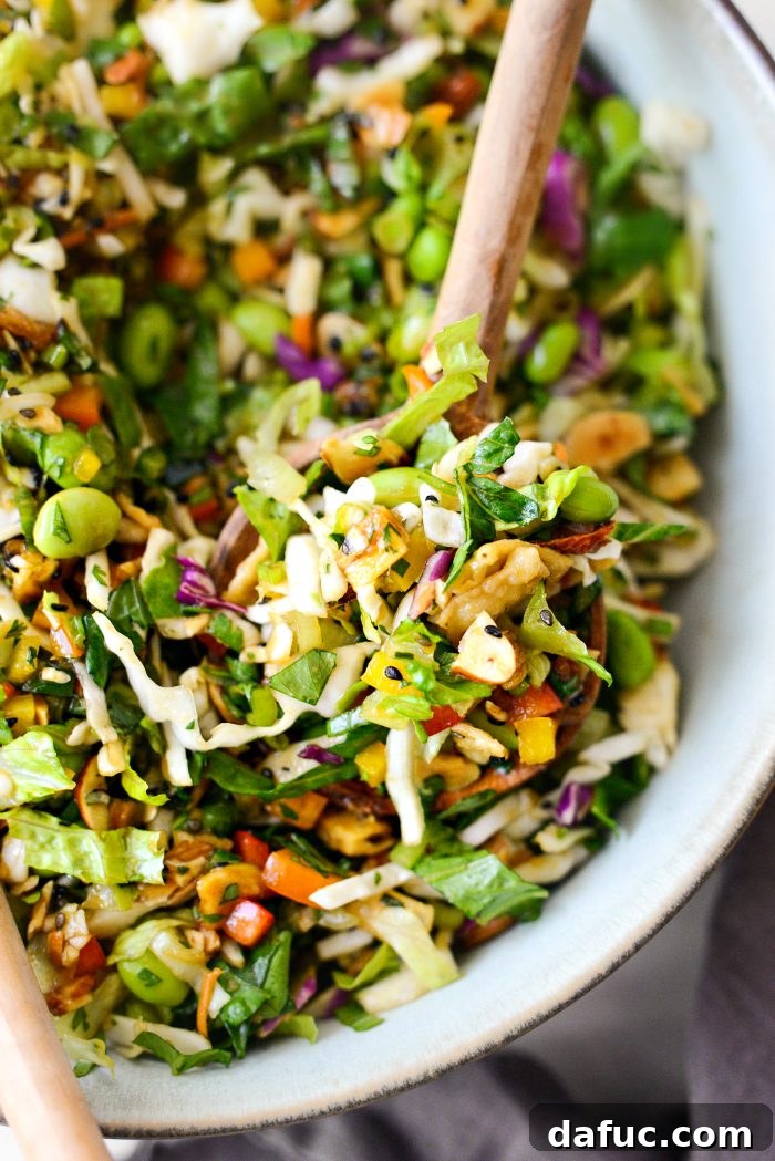 Tropical Teriyaki Salad 15 Pineapple Teriyaki Salad in a serving bowl