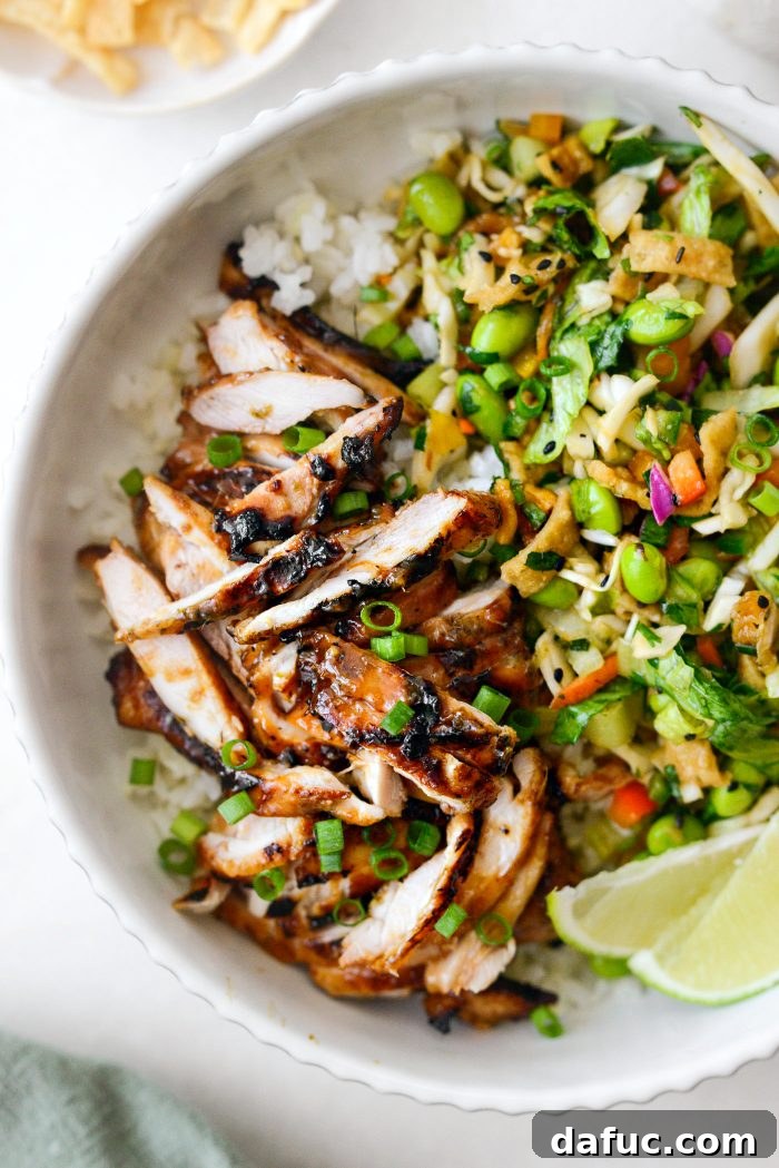 Honey Lime Glazed Chicken Rice Bowl 16 Grilled Honey Lime Chicken