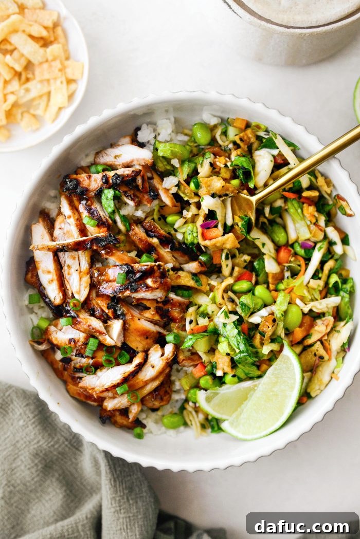 Honey Lime Glazed Chicken Rice Bowl 18 Grilled Honey Lime Chicken