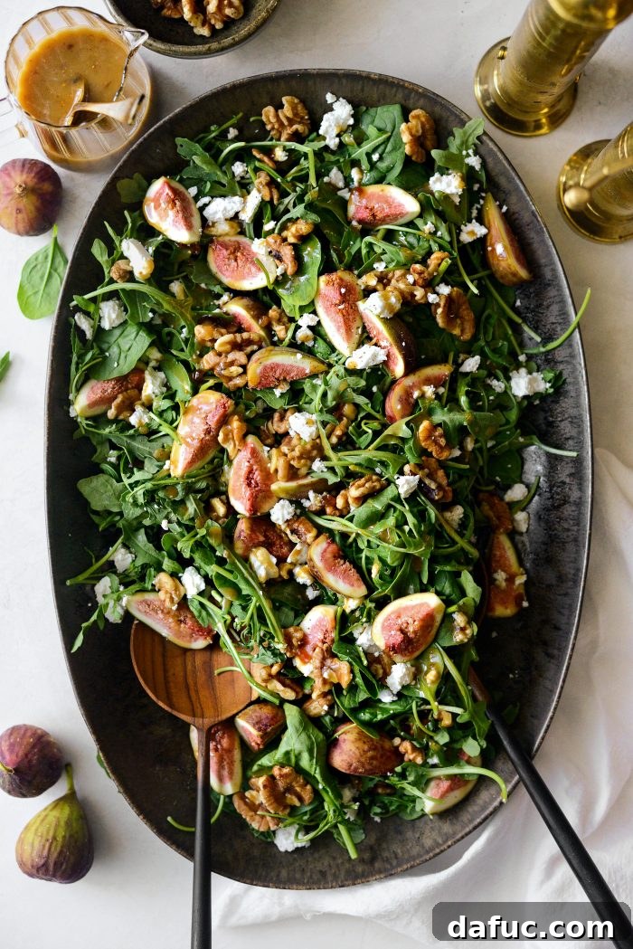 Another perspective of the delicious Fig Salad