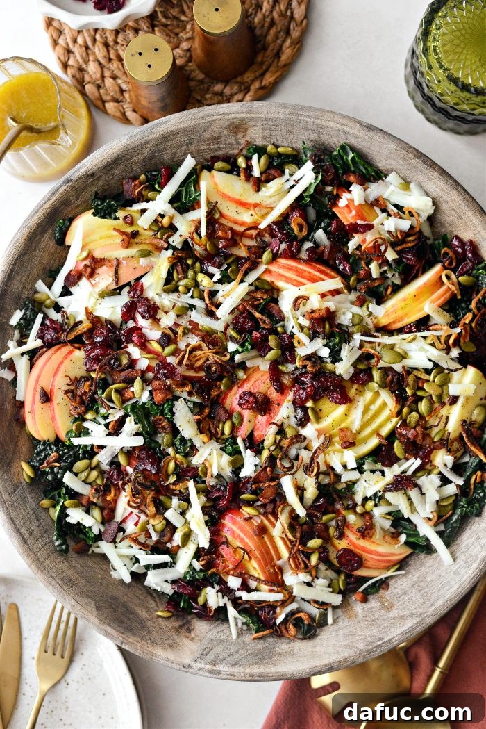 Honeycrisp Apple and Crispy Pancetta Kale Salad with Manchego 17 Honeycrisp Manchego Salad with Pancetta