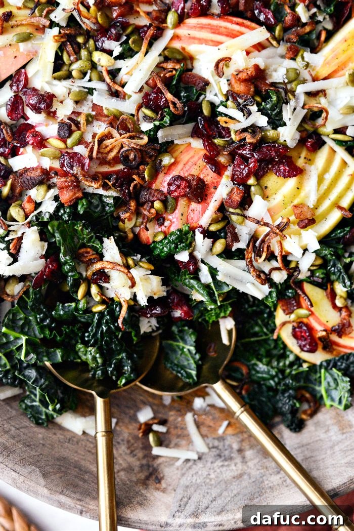 Honeycrisp Apple and Crispy Pancetta Kale Salad with Manchego 20 Honeycrisp Manchego Salad with Pancetta