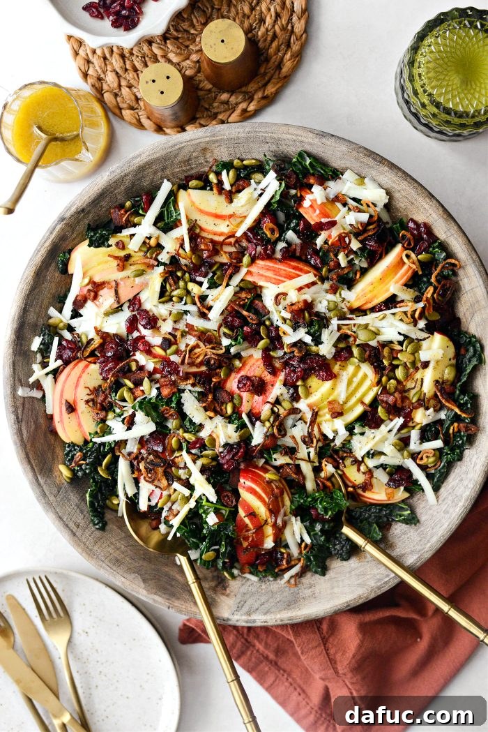 Honeycrisp Apple and Crispy Pancetta Kale Salad with Manchego 3 Honeycrisp Manchego Salad with Pancetta
