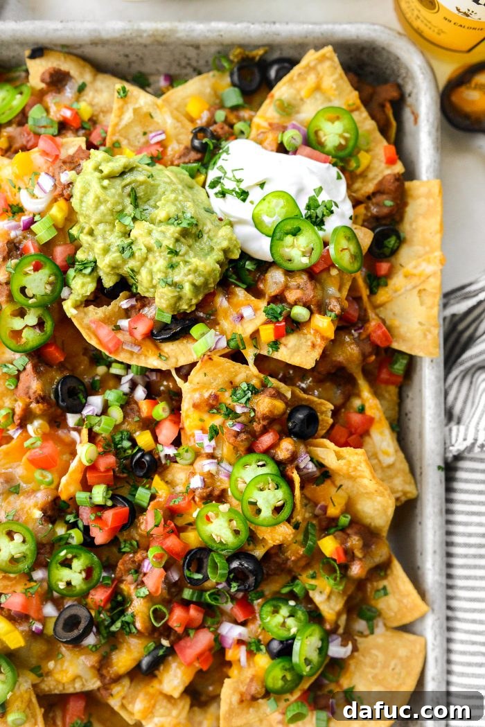 2025 Our Year Unpacked 7 Loaded Beef and Bean Nachos