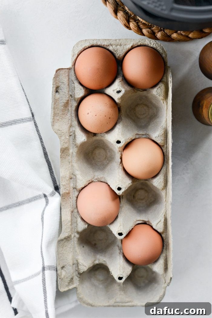 Flawless Hard Boiled Eggs Every Time 3 eggs in carton