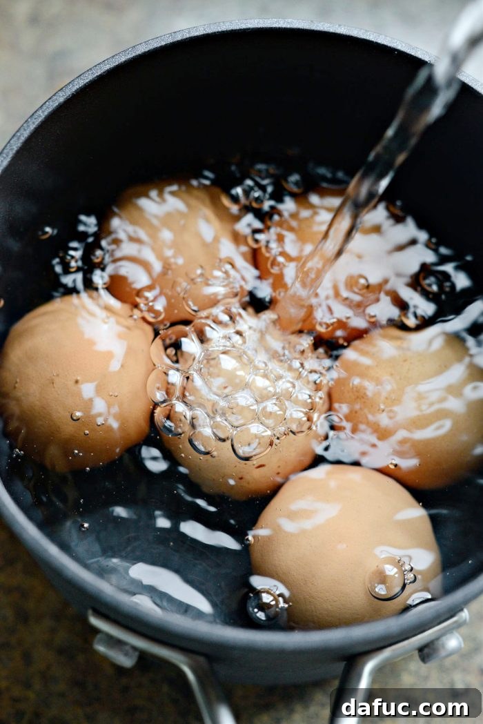 Flawless Hard Boiled Eggs Every Time 5 fill pot with water