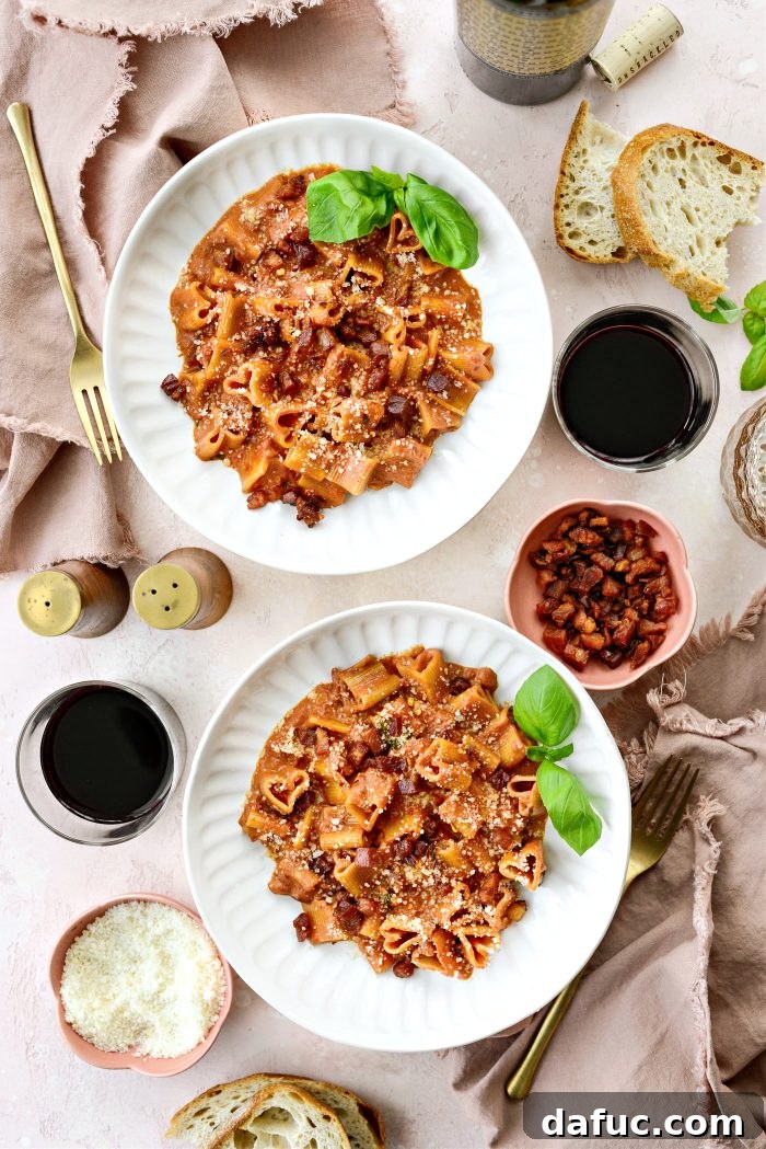 Creamy Blush Pasta 23 Delicious Pink Pasta Sauce ready to be served