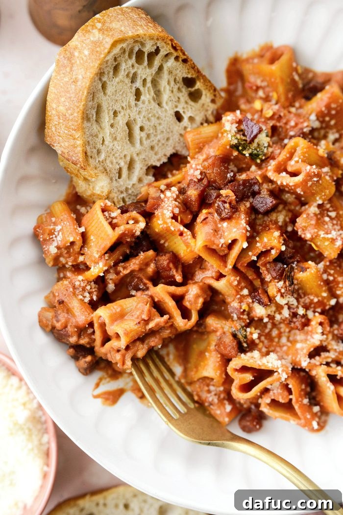 Creamy Blush Pasta 26 Another perspective of Pink Pasta Sauce with heart-shaped pasta