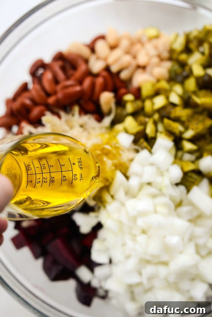 pour in olive oil