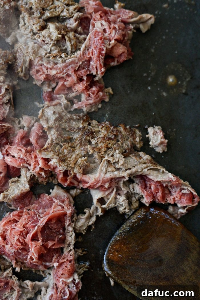 Melty, Meaty Philly Cheesesteak Magic 11 cooking shaved steak