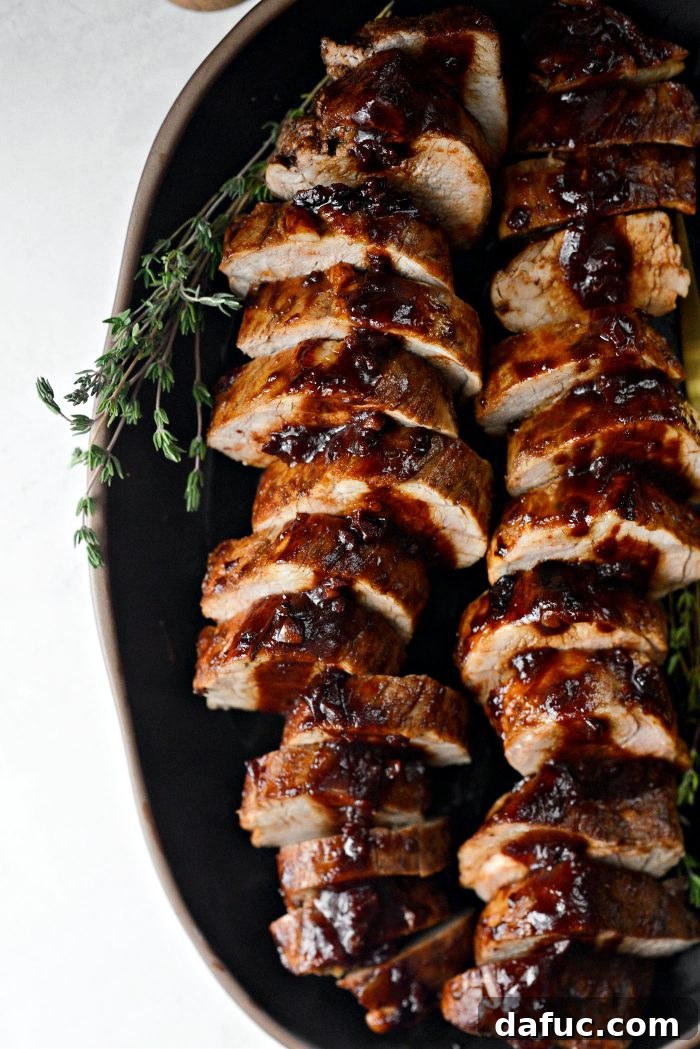 Chipotle Pomegranate Glazed Pork Tenderloin