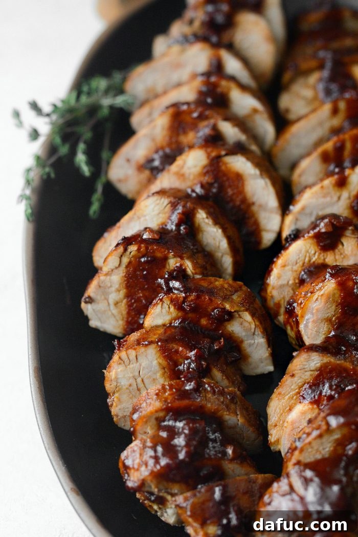 Chipotle Pomegranate Glazed Pork Tenderloin