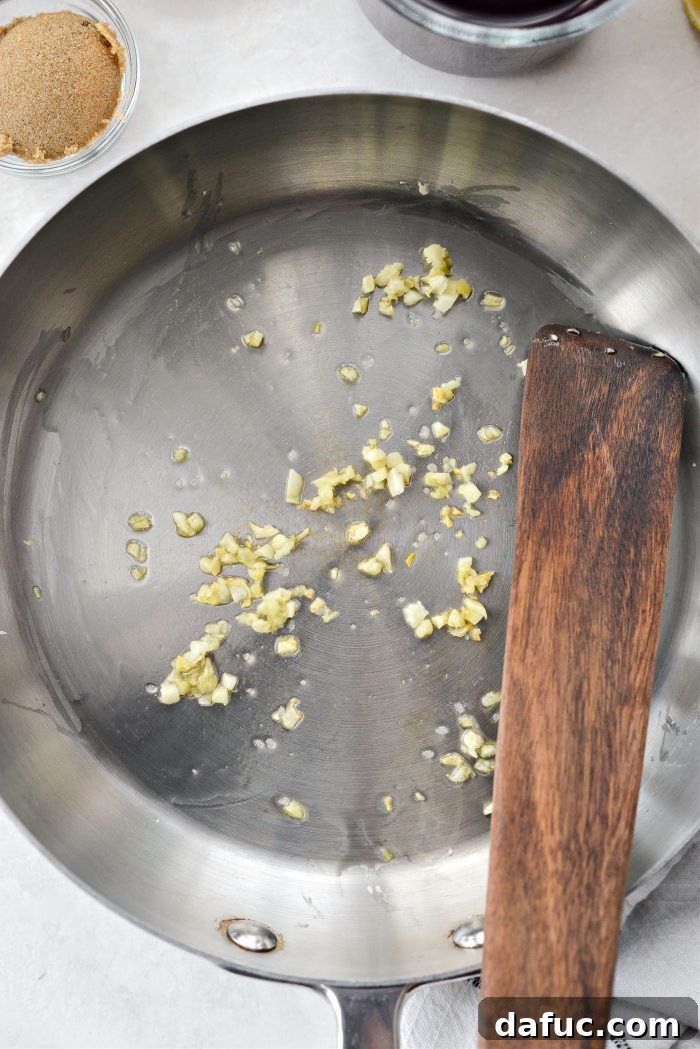 saute garlic