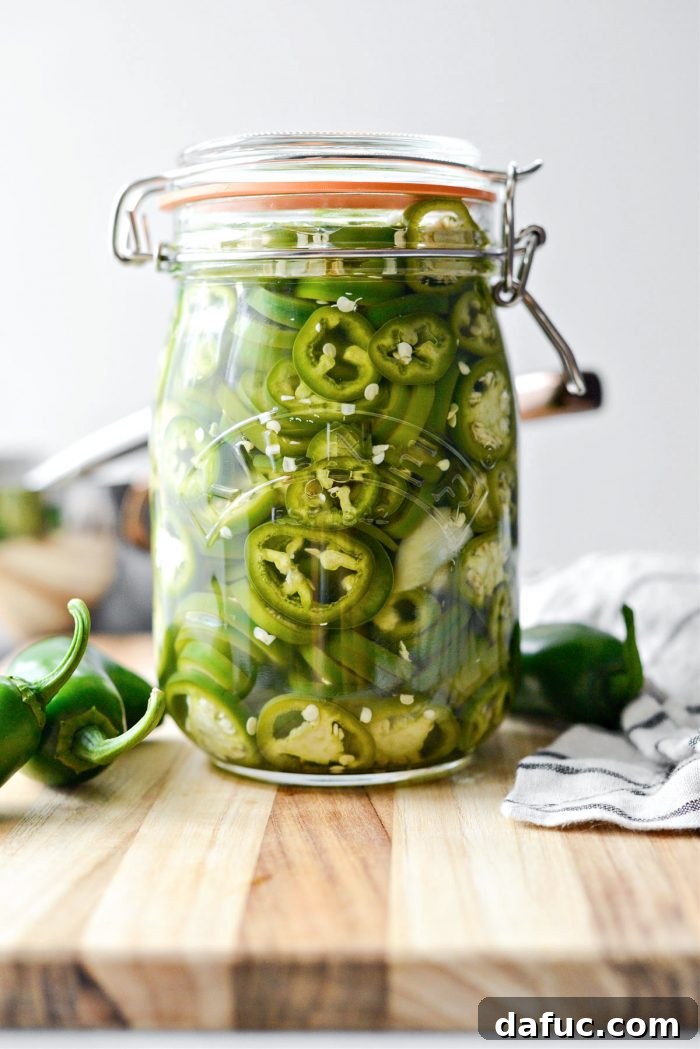 Easy Homemade Pickled Jalapenos
