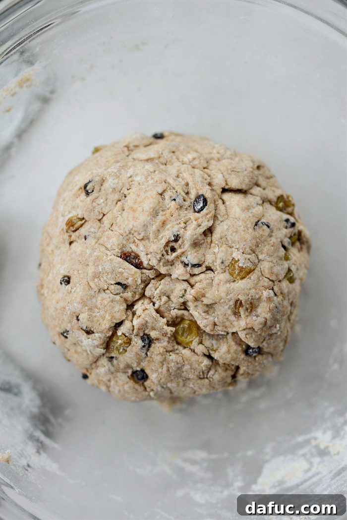 Hearty Irish Fruit Wheaten 10 Shape into a ball