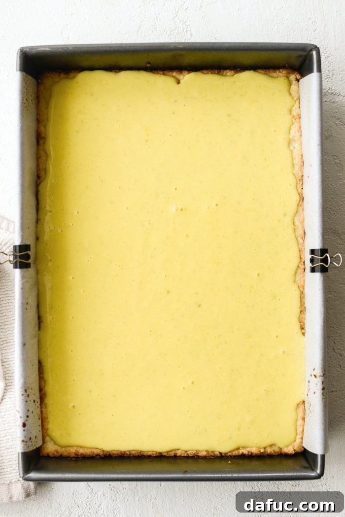 Lemongrass and Coconut Shortbread Bars 19 Slide pan onto middle rack and bake lemongrass bars