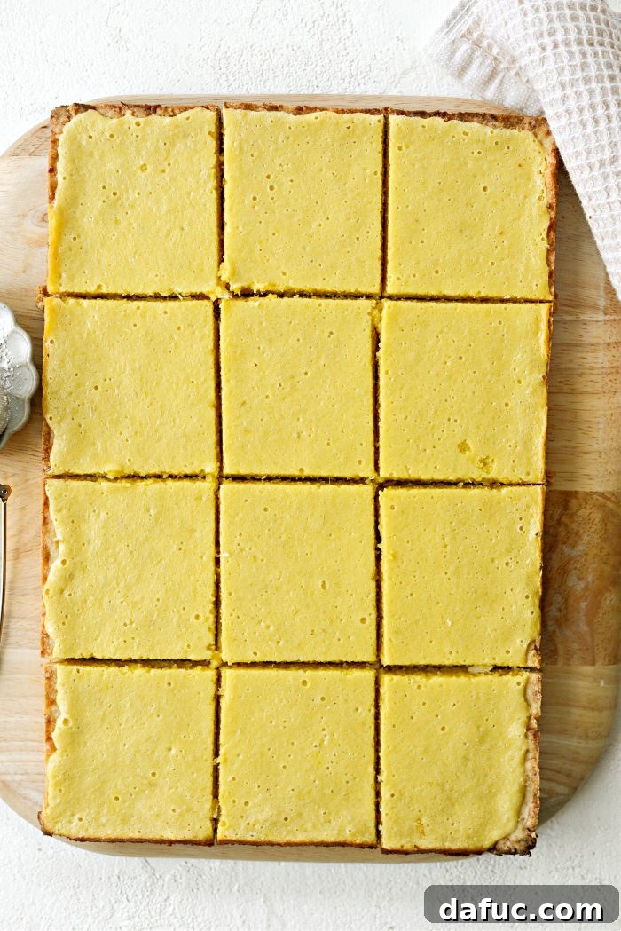 Lemongrass and Coconut Shortbread Bars 22 Cut lemongrass bars into squares
