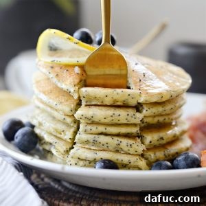 Lemon Poppy Seed Pancakes